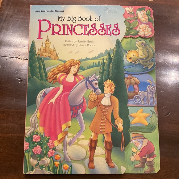 VTG 12” My Big Book Of Princesses by Jennifer Harris & Becker hardcover w/ Tabs - Picture 3 of 11